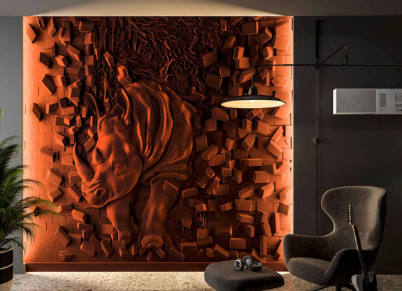 Customized 3d wall panels